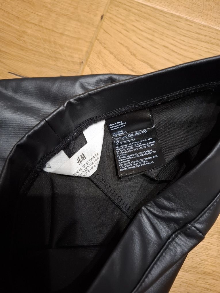 Getry  woskowane czarne nowe h&m 110 4-5 lat
