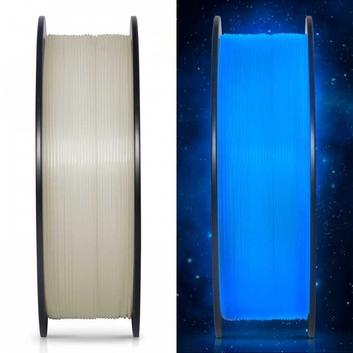 3д пластик Geeetech Luminous Blue PLA 1,75 мм світиться в темряві