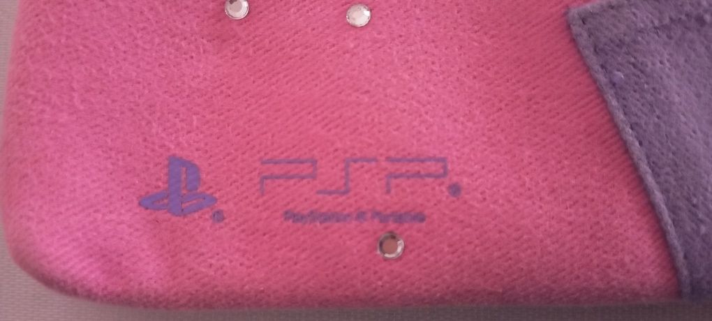Bolsa PSP rosa e roxa edição especial Hannah Montana