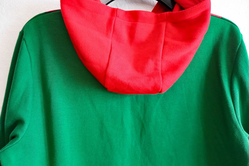 Чоловіча новорічна кофта +шапка різдвяний ельф поміч Санта Клауса M-L