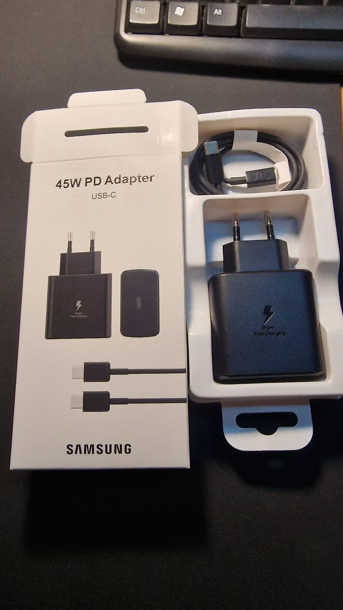 Зарядний пристрій Samsung Travel Adapter 45W Black.