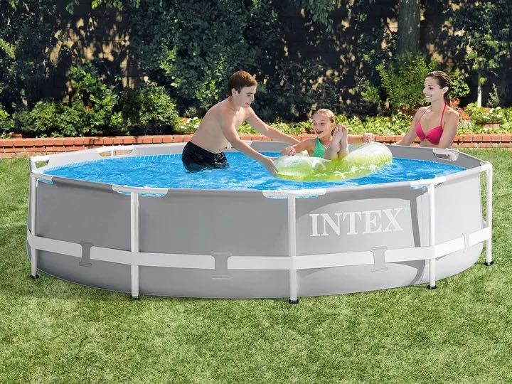 Basen Stelażowy Ogrodowy 305x76cm INTEX POMPA 9w1 Wytrzymały OKAZJA!