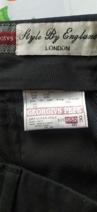 Чоловічі брюки чорні 46-52 Georgivs Pepe