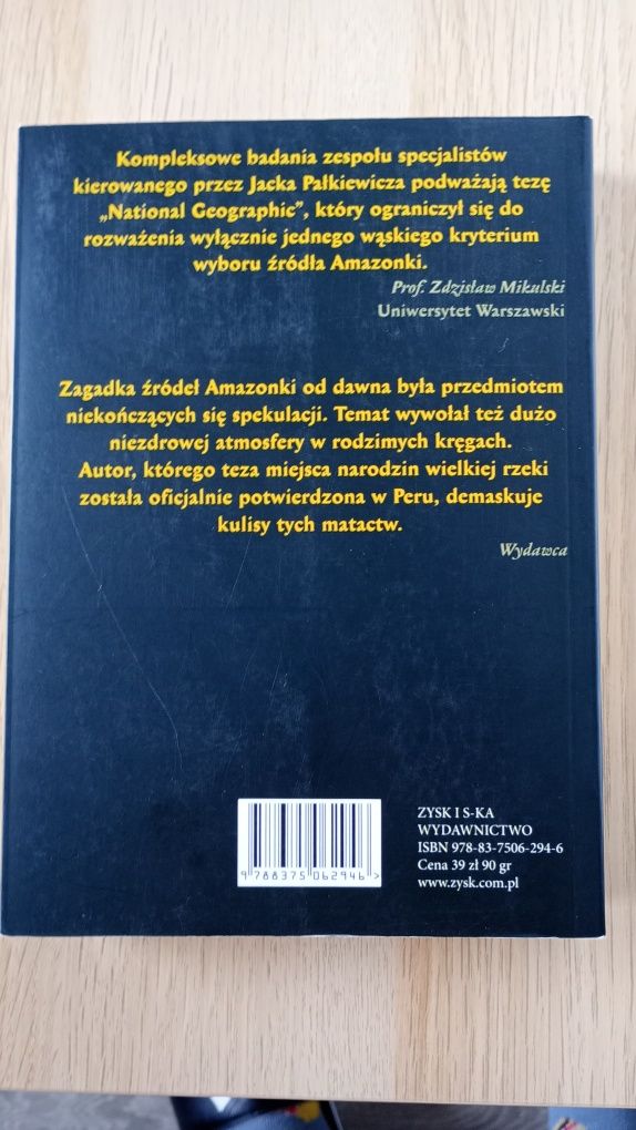 Książka "Amazonka Zagadka źródła królowej rzek" Jacek Pałkiewicz