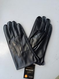 Rękawiczki Męskie Skórzane Ocieplane
