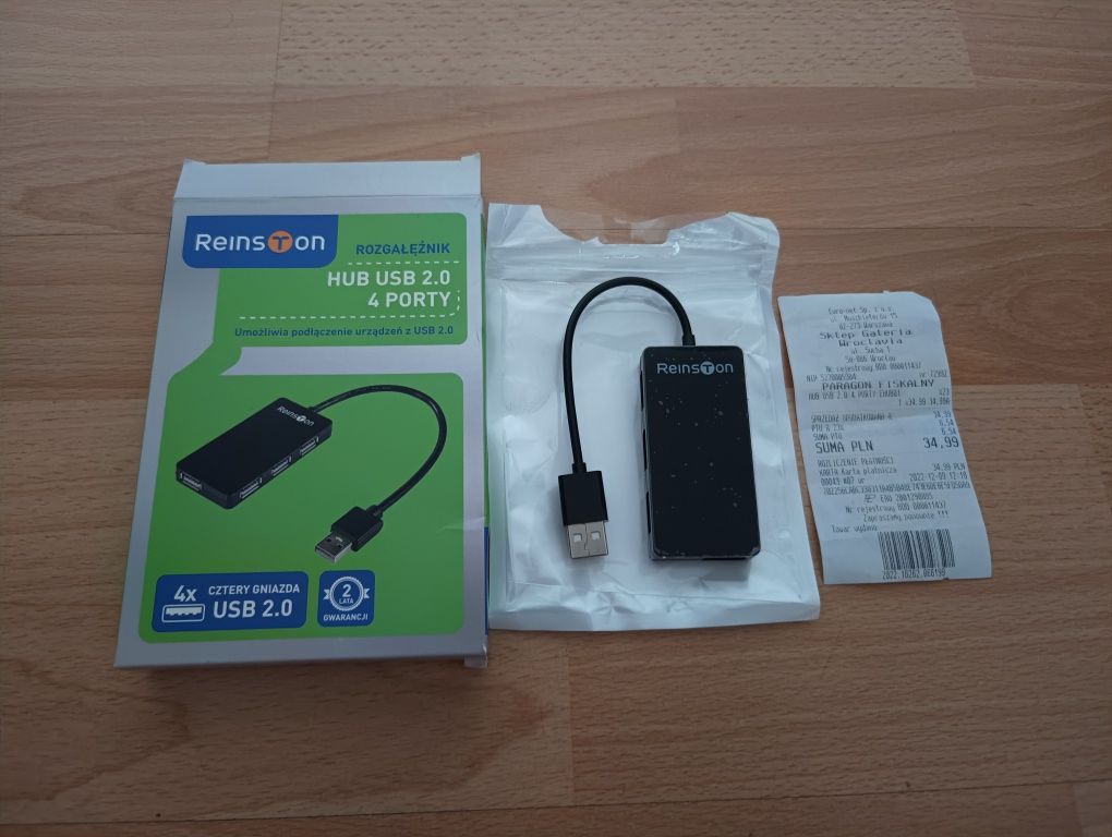 Rozgałęźnik hub USB 2.0 4 Porty