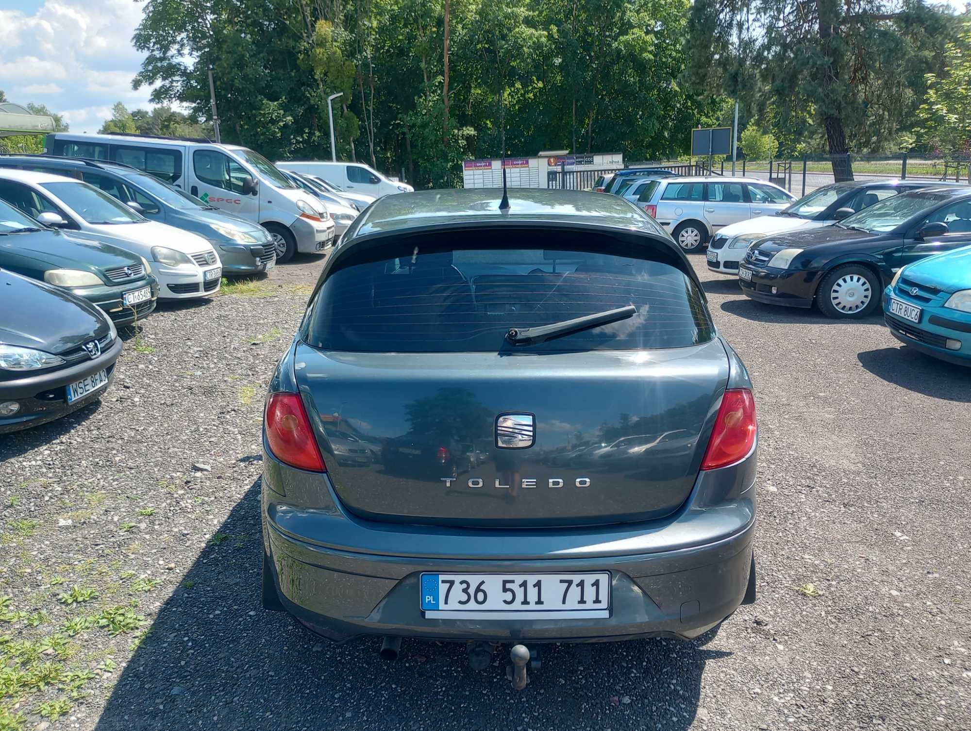 Seat Toledo 1.9D 105KM 2007 * el szyby klima tempomat hak * TORUŃ