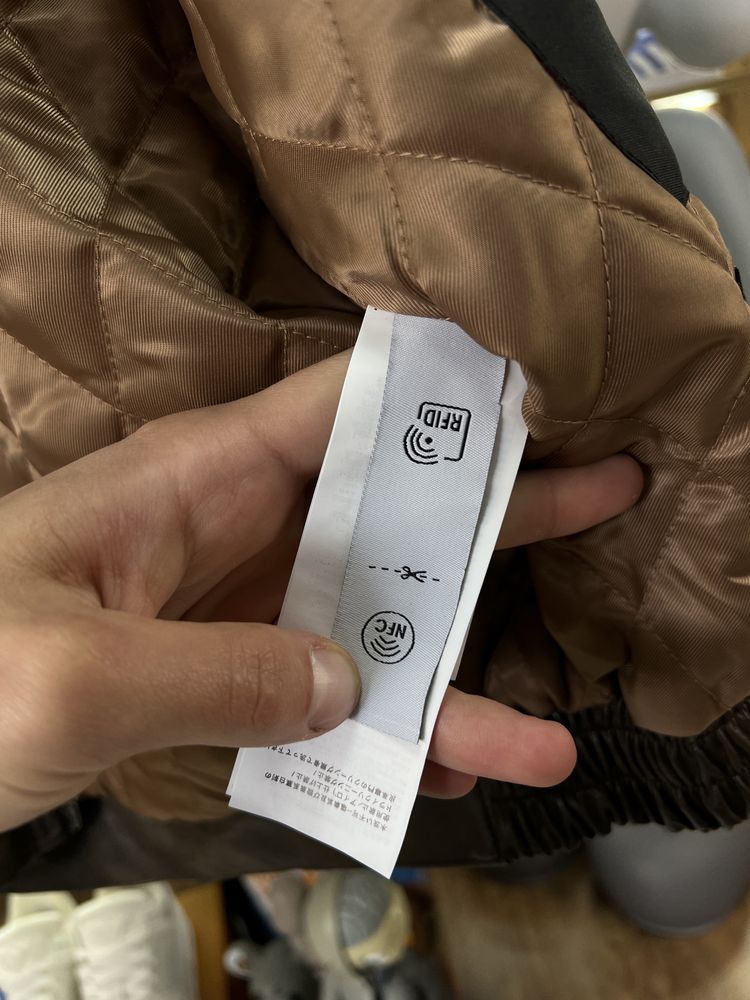 Бомбер Supreme x Stone Island Leather Jacket Brown