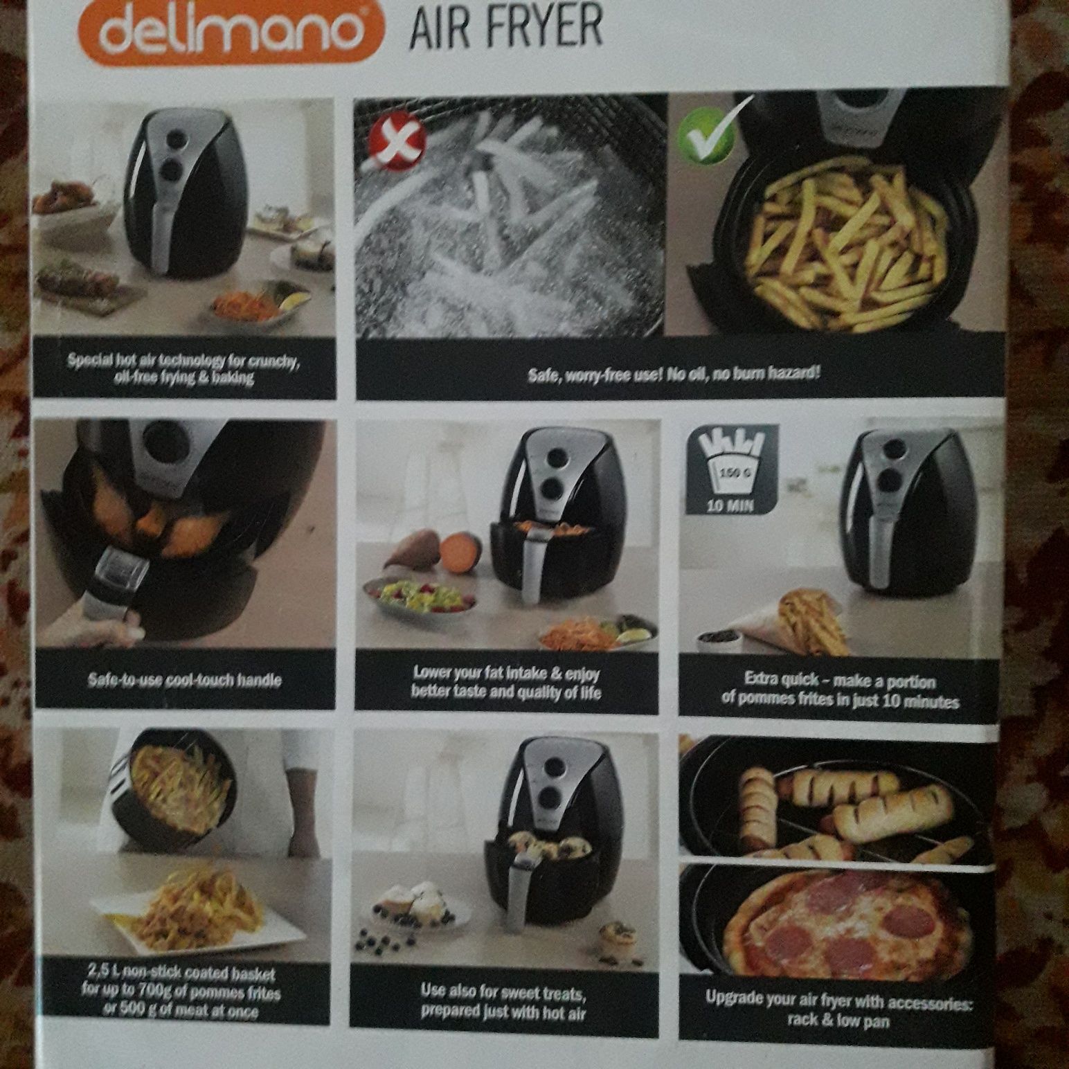 Мультипечь,аэрогриль Dellimano