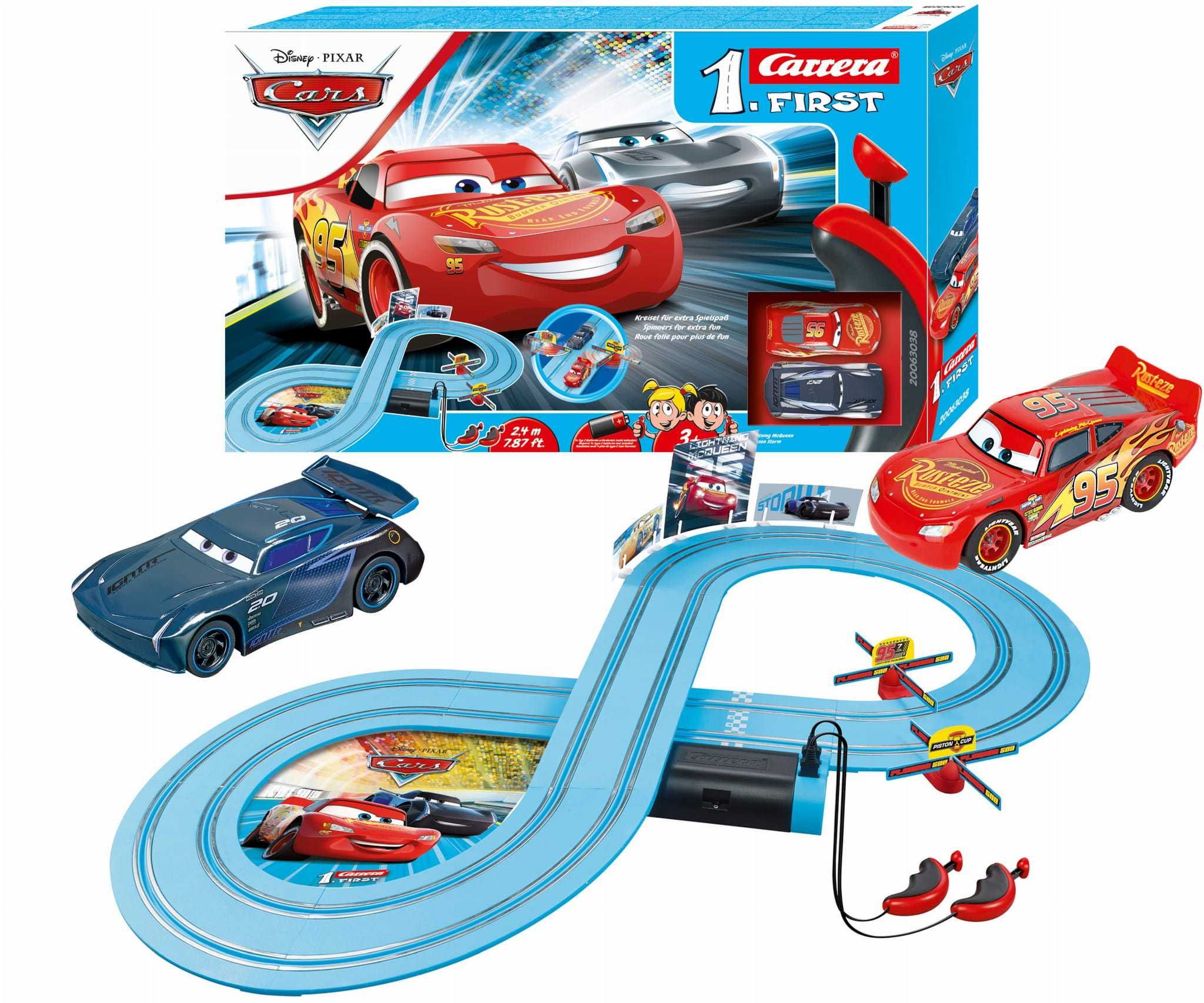 Carrera 1. First - Disney Pixar Cars Tor wyścigowy Auta Cars Powe 2,4m