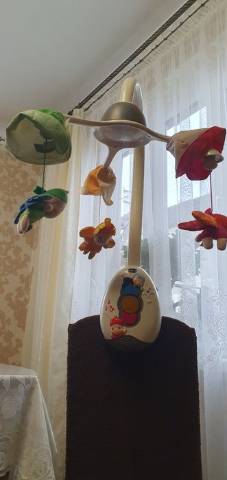 Іграшка мобіль Сhicco карусель для колиски, ліжка дитячого