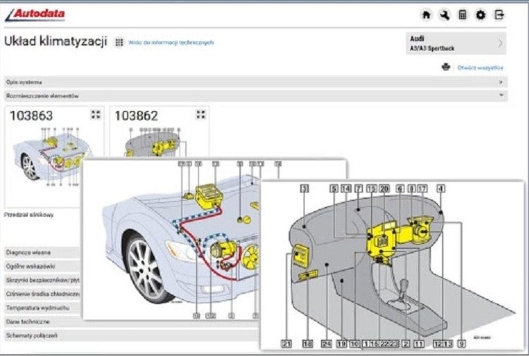 Program Vivid Data autodata Stakis Technik 2018 schematy obd2 Polska