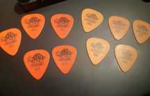 10 palhetas novas para guitarra ou viola Jim Dunlop Tortex