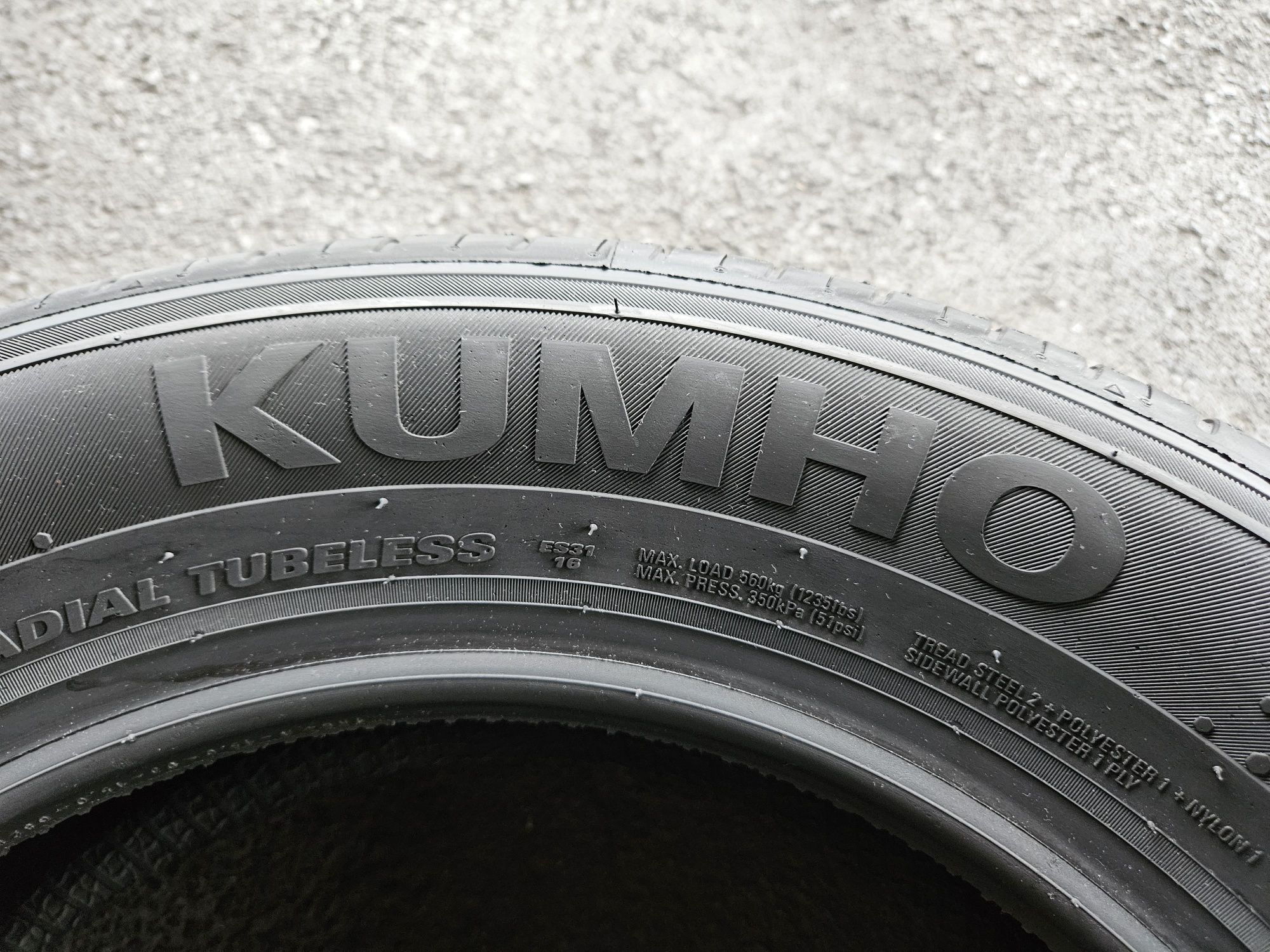 Nowy Kpl Opon Letnich Kumho Ecowing ES31 185.65.15 88H Rok 2022