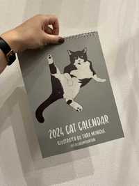 Kalendarz 2024 ścienny w koty