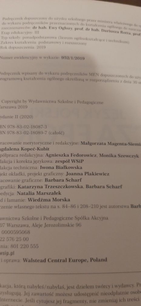 Język polski Oblicza epok dwie części 1.1 i 1.2 klasa 1