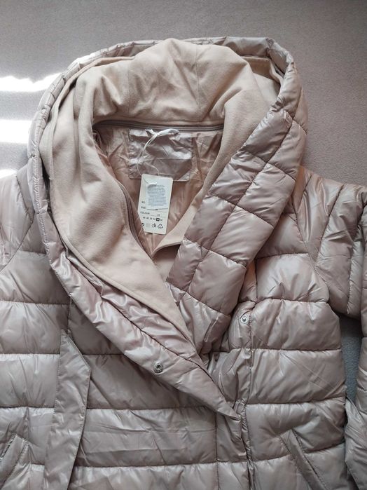 Płaszcz zimowy, beżowy. Rozmiar 54 (raczej zawyżony). Nowy!