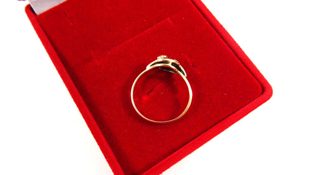 Świetny ZŁOTY PIERŚCIONEK PR585 14K R.15 Loombard Lubawa Loombard