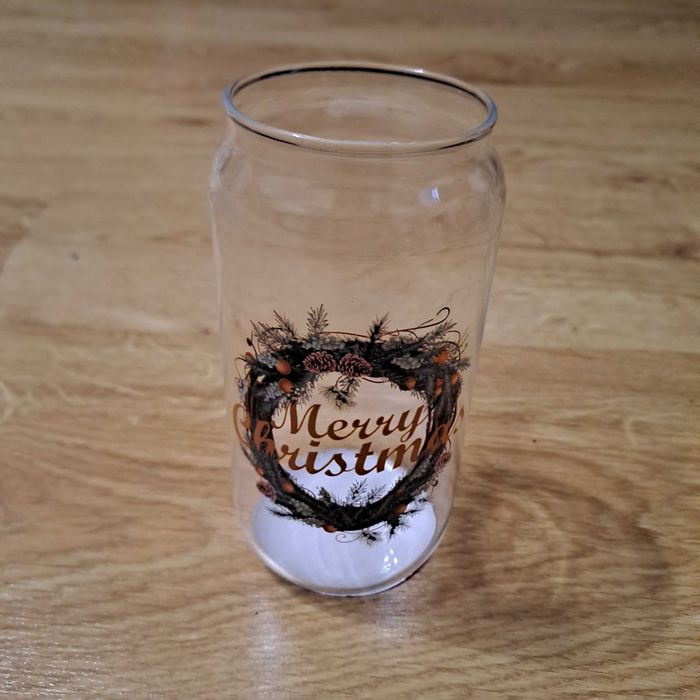 Kubek szklany świąteczny 400 ml