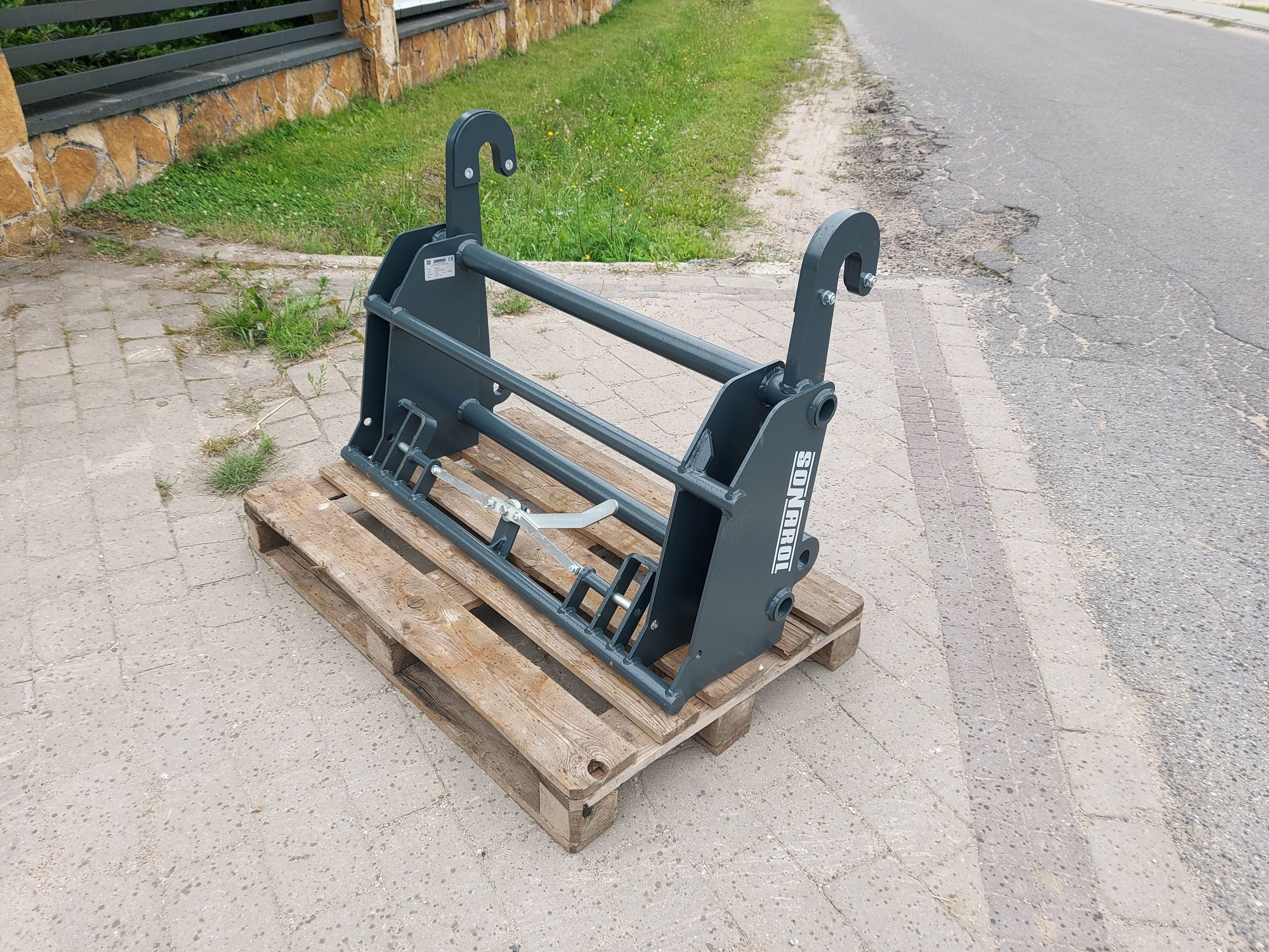 Adapter przejściówka z Ładowarki Jcb q-fit na Euroramke  ! Od ręki !
