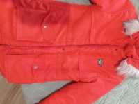 куртка зимова  червона