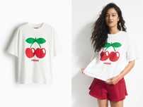 Bluzka koszulka M nowa kol T-shirt oversize biała bawełna PROMOCJA