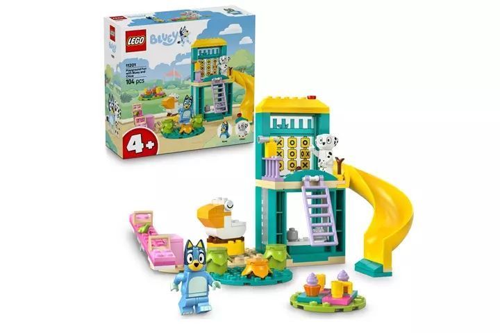 LEGO Bluey Blue i Łatka na placu zabaw 11201. LEGO