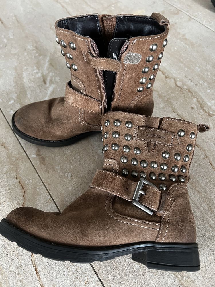 GEOX buty, rozm. 29, dziewczęce buciki, zamsz