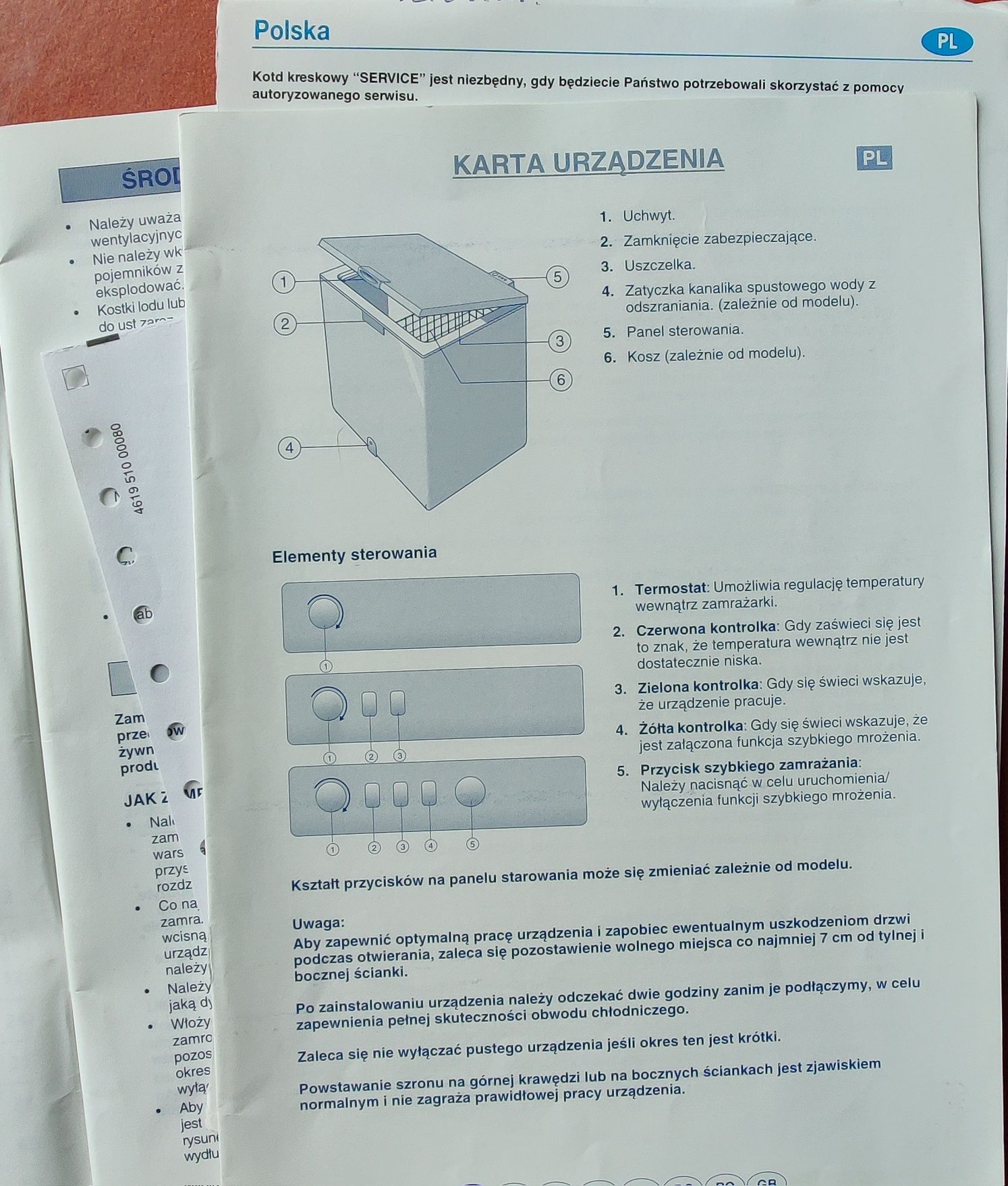 Zamrażarka Whirlpool AFG 522C/H, 212 l, skrzyniowa