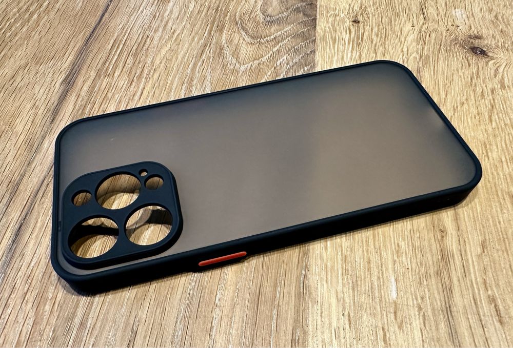 Etui matowe silikonowe iPhone 15 PRO czarne