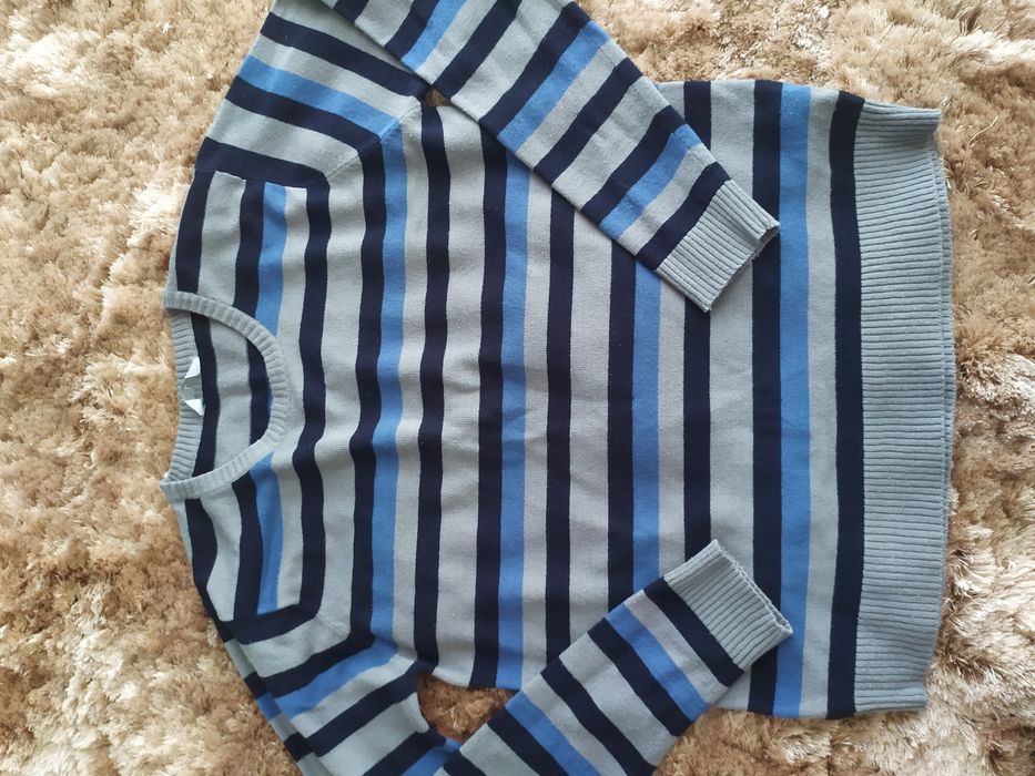 Sweter męski w paski rozmiar L