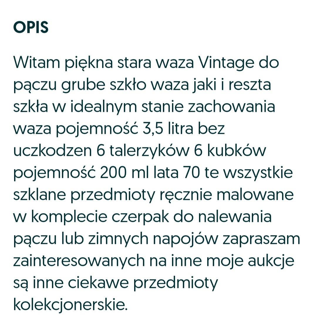 Szkło Vintage lata 60 te