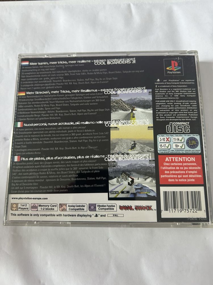 Cool Boarders 3 playstation 1 psx ps1