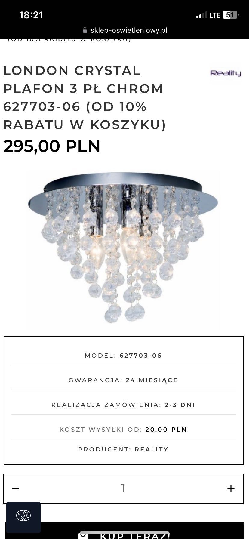 Dwa żyrandole  ,lampy kryształowe