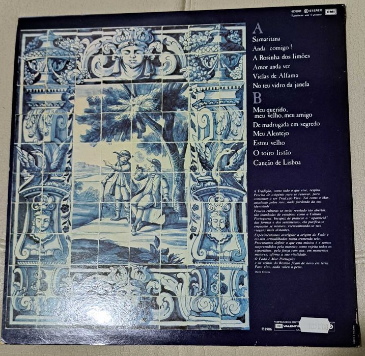 Vinil "Mar Português" do fadista Nuno da Câmara Pereira