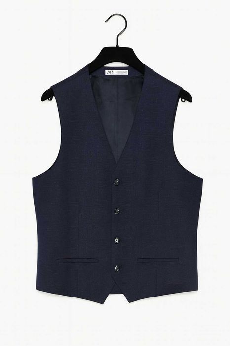 ZARA Kamizelka Granatowa