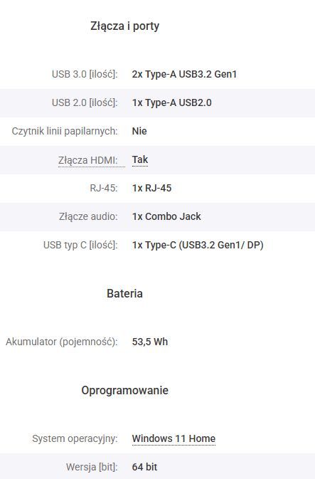 Laptop do gier MSI Katana 15