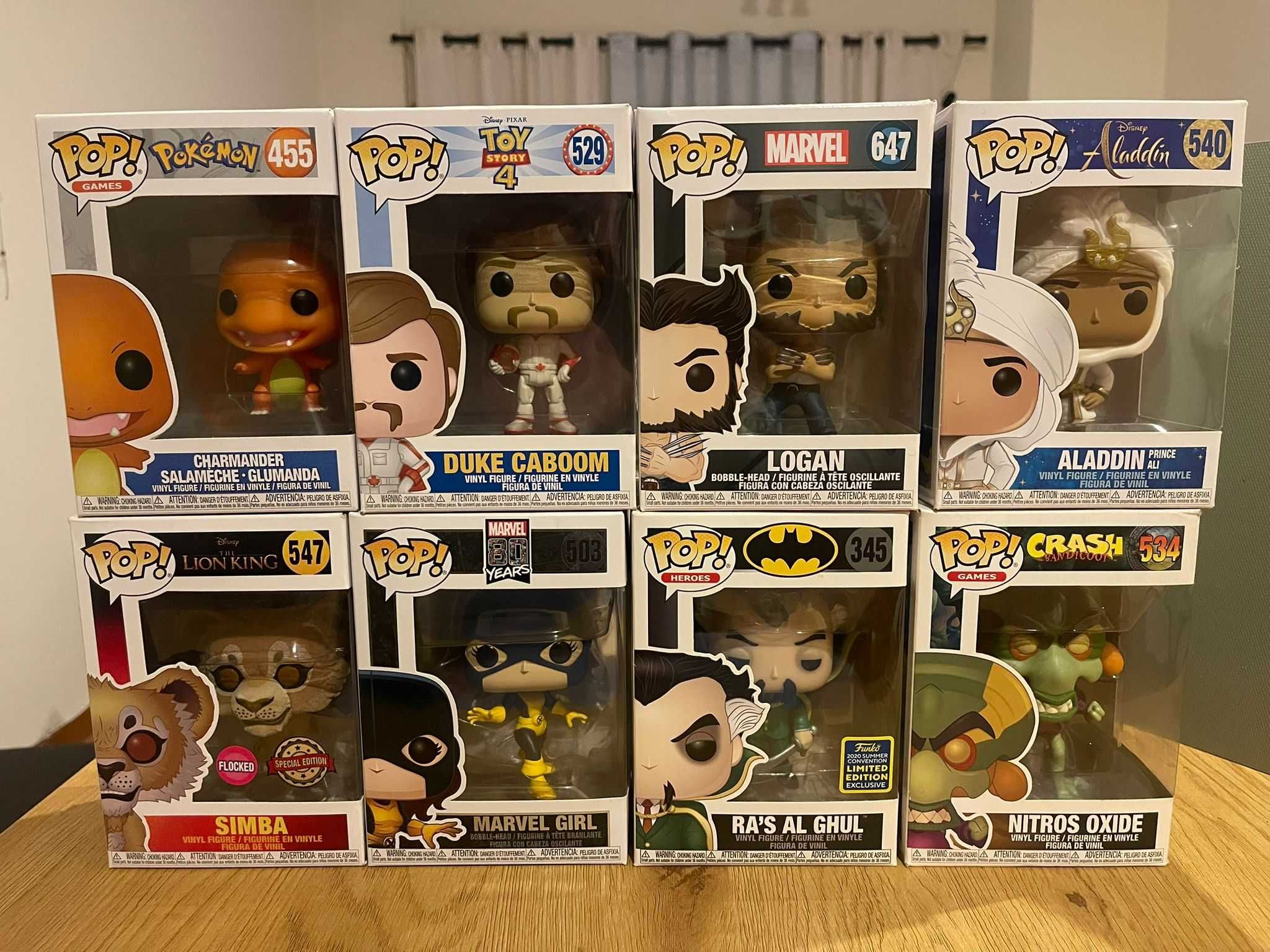 Funko Pop! (preço especial na compra de todas)