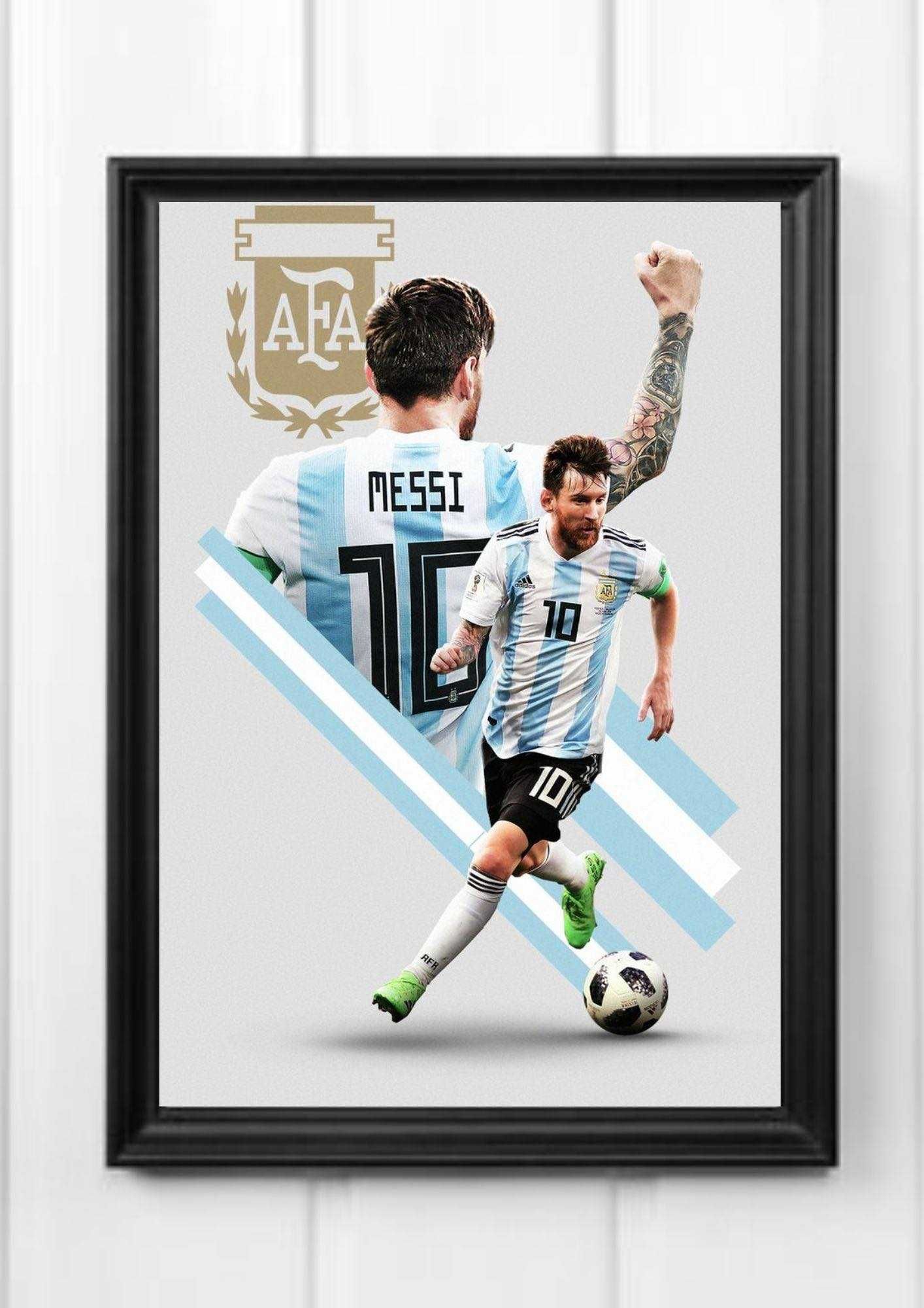 Plakat A4 kodak messi piłka nożna
