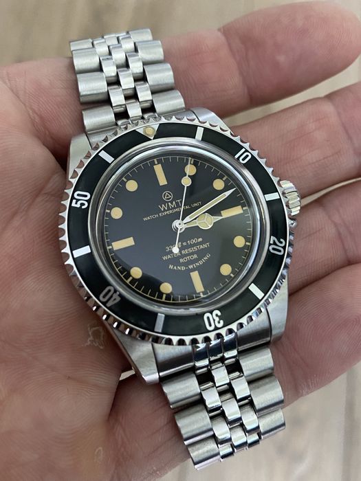WMT oldschool vintage submariner, microbrand, zegarek , rzadki!