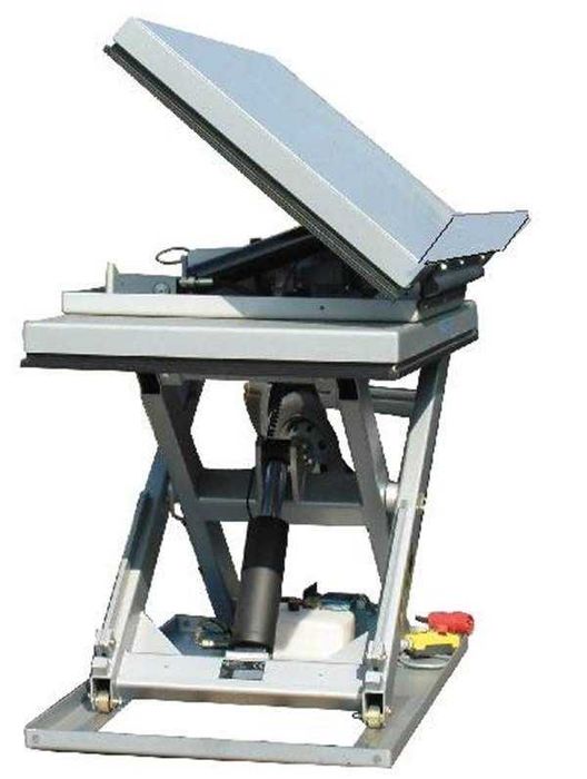 Mesa elevatória - Plataforma elevação hidráulica - Bancada elétrica