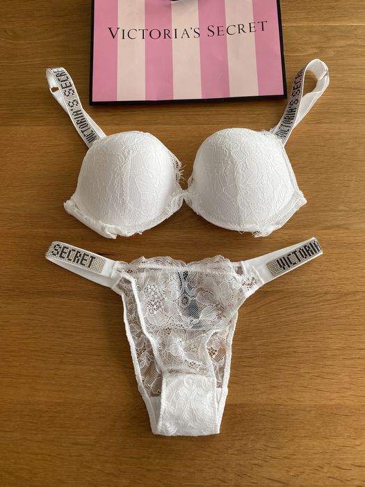 NOWY komplet bielizny Victoria’s Secret rozmiar C75 majtki + stanik