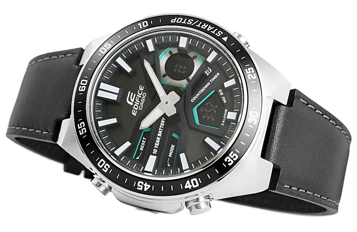 zegarek męski casio edifice efv-c110l-1avef 10 bar + box