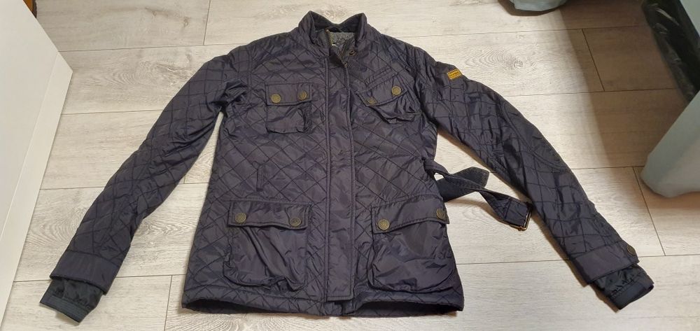 SUPERDRY MOTORBIKE damska kurtka pikowana rozmiar M wymiary na zdjęcia
