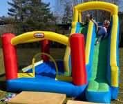 Zamek dmuchany zjeżdżalnia dmuchaniec trampolina plac LITTLE TIKES
