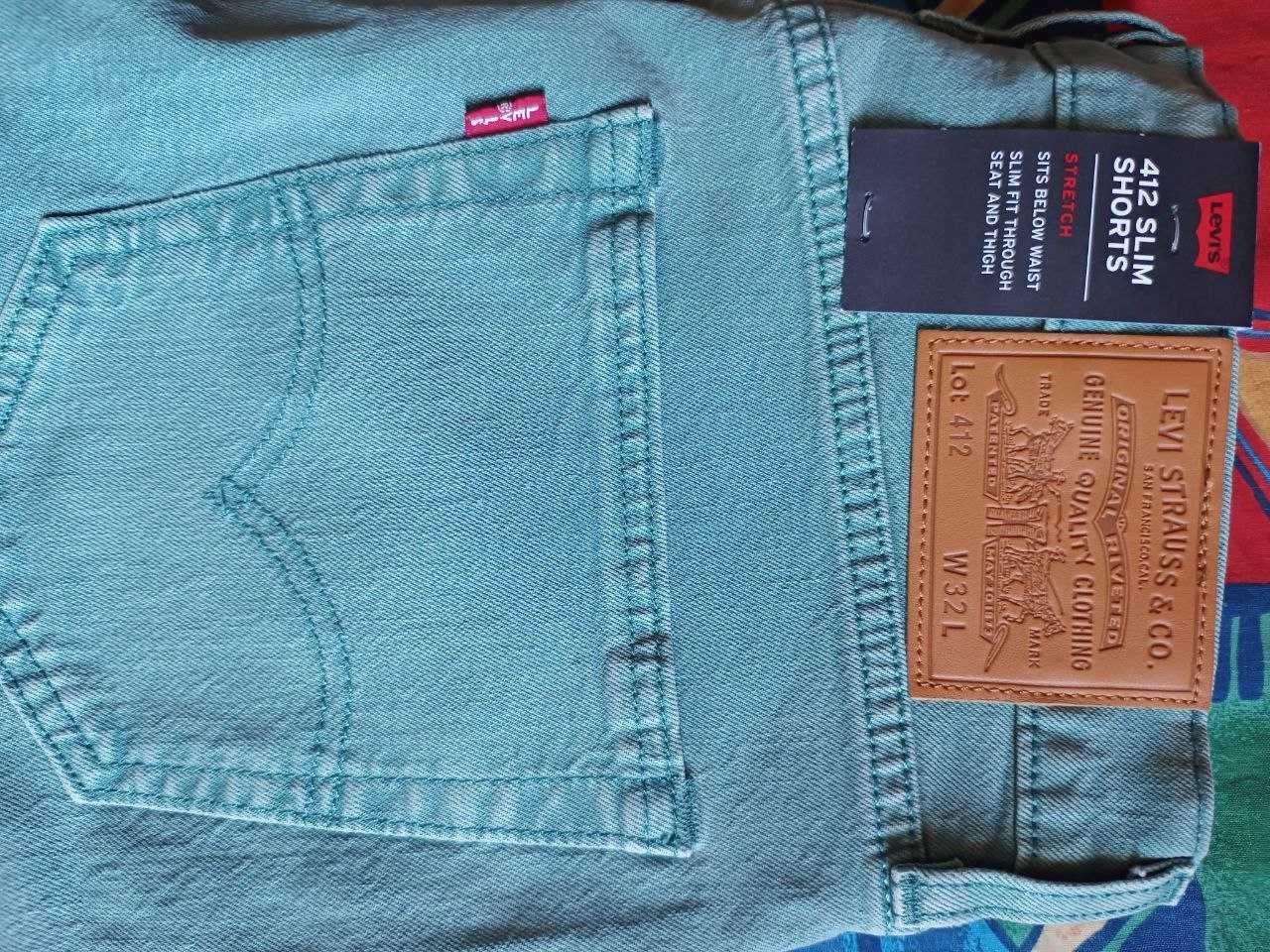 Szorty męskie Levis Premium 412 Slim Shorts 32/9
