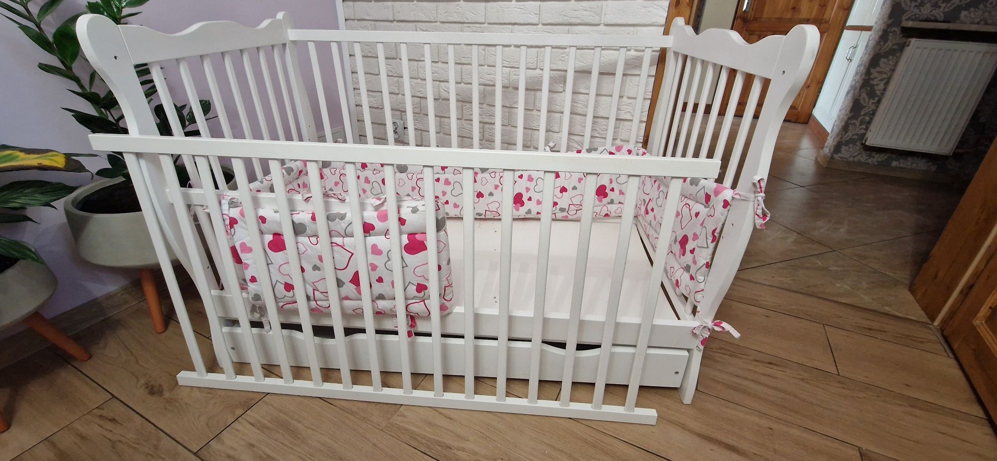 Łóżko dziecięce z szufladą i funkcją sofy 60x120