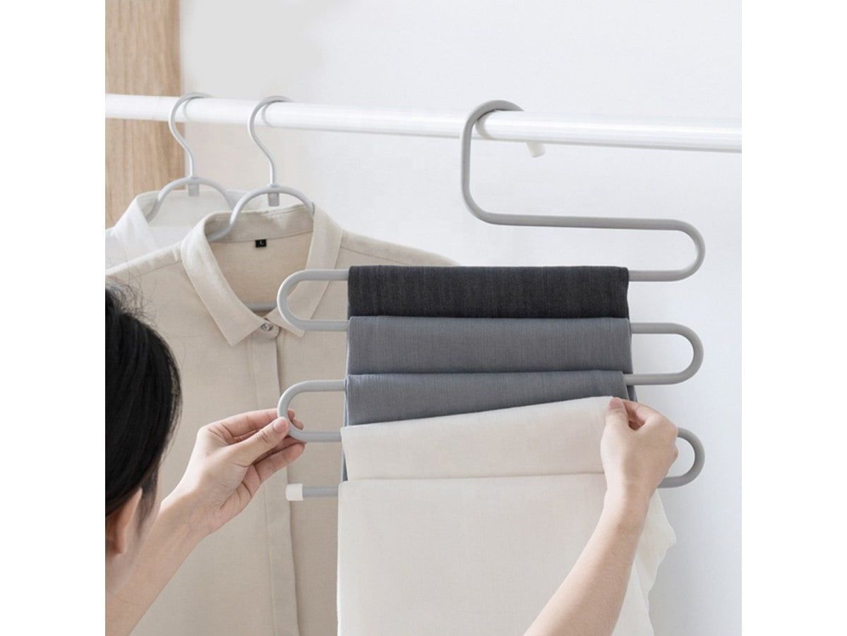 IKEA Brallis wieszak na 5 par spodni do szafy garderoby metalowy