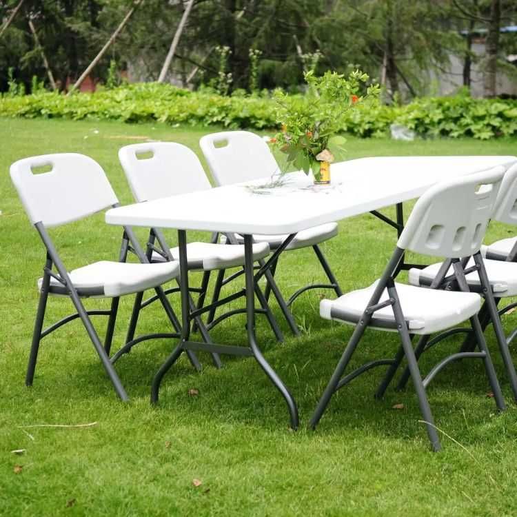 Stół cateringowy bankietowy ogrodowy składany 180 cm - NA MIEJSCU