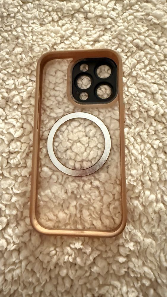 Capa iphone 16 pro com magsafe rose gold